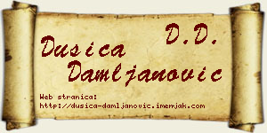 Dušica Damljanović vizit kartica